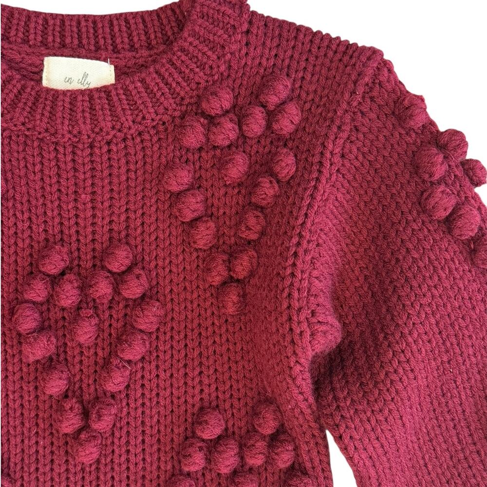 Girls Heart Shaped Knit Tunic Sweater Size 6 - Picture 2 of 4